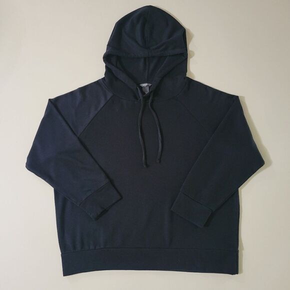 Eddie Bauer Women's Black Poly/Rayon Long Sleeve Pullover Hoodie - Picture 5 of 16